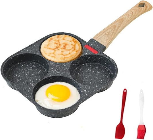 🥞 Nonstick Multi-Use Breakfast Pan – Perfect for Eggs, Pancakes & More 🍳 | Compatible with Gas & Induction Stoves 🔥
